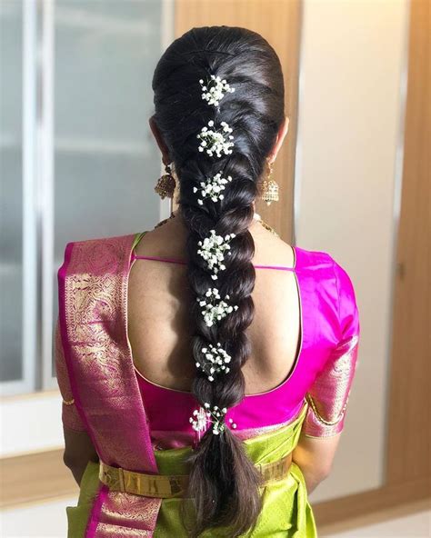 Salma Sultana U on Instagram: “A beautiful long braid styled with ...