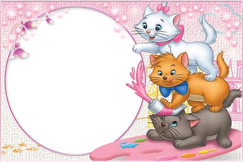 Three Cute Kittens Transparent Child Frame | Gallery Yopriceville ...