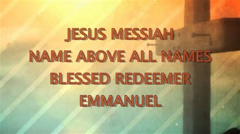 JESUS MESSIAH [LYRICS] - YouTube