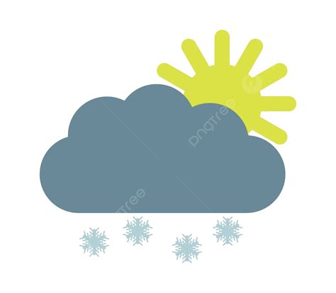 Cloud Icon With Snow Snowflake Nature Rain Vector, Snowflake, Nature, Rain PNG and Vector with ...