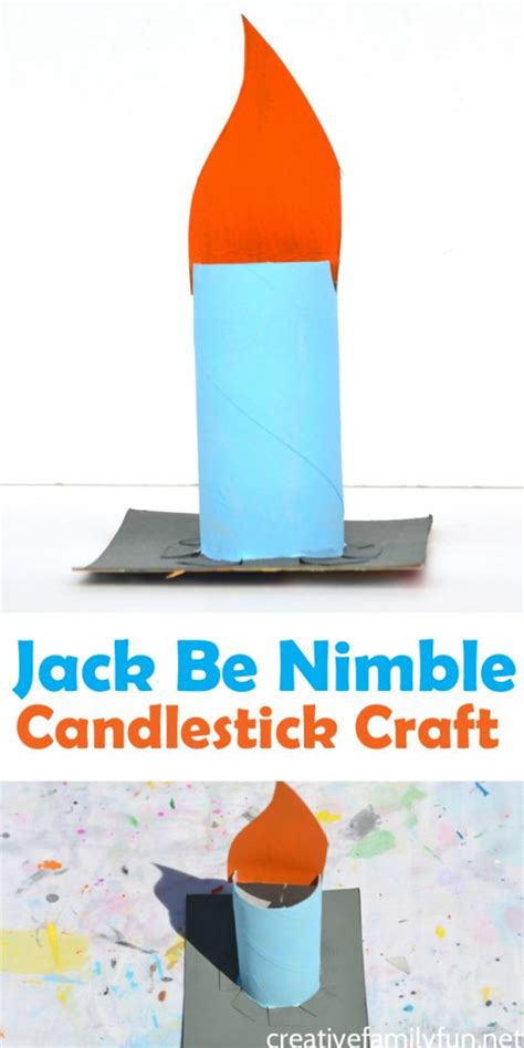 Jack Be Nimble Candlestick Craft - Creative Family Fun