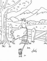 Free Printable Goat Coloring Pages For Kids sketch template