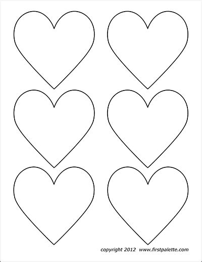 Heart Envelope Template | Free Printable Templates & Coloring Pages | FirstPalette.com