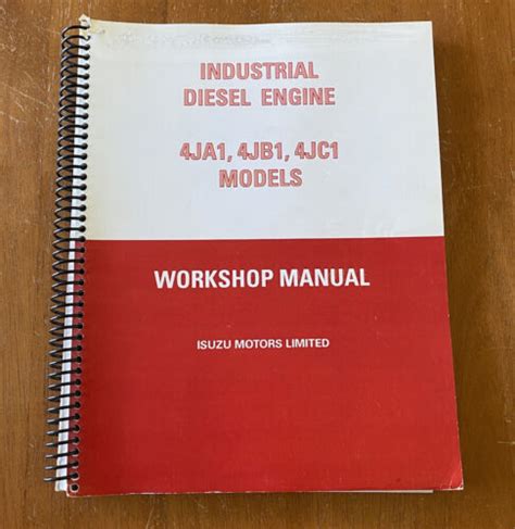 Isuzu Motors Industrial Diesel Engine Workshop Manual First Edition 4JA 4JB 4JC | eBay