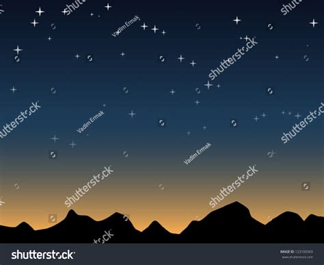 Dawn Sky Vector Background Stock Vector (Royalty Free) 123100369 | Shutterstock