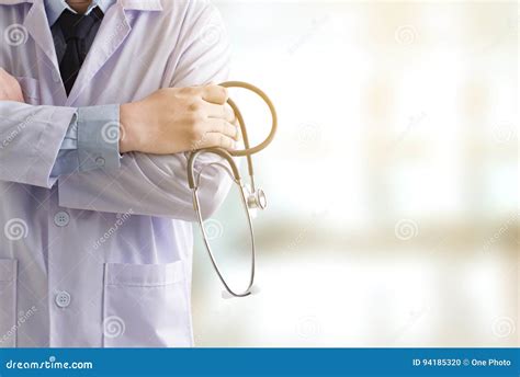 Doctor with Stethoscope. Doctor Hard Working Stock Photo - Image of healthy, interface: 94185320