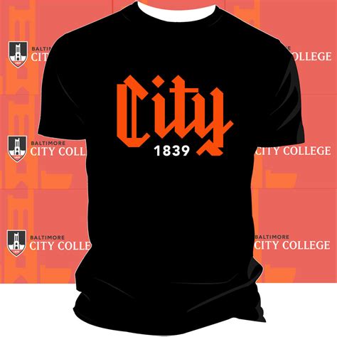 BALTIMORE CITY COLLEGE | COLLEGE LOGO Black Unisex Tee (z) – collegiateluxe