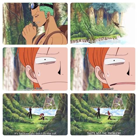 [One Piece funny moments] That time when Zoro was being Tarzan.. : r ...