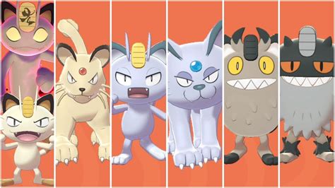 FULL MEOWTH EVOLUTION TEAM! ( ALL FORMS ) - YouTube