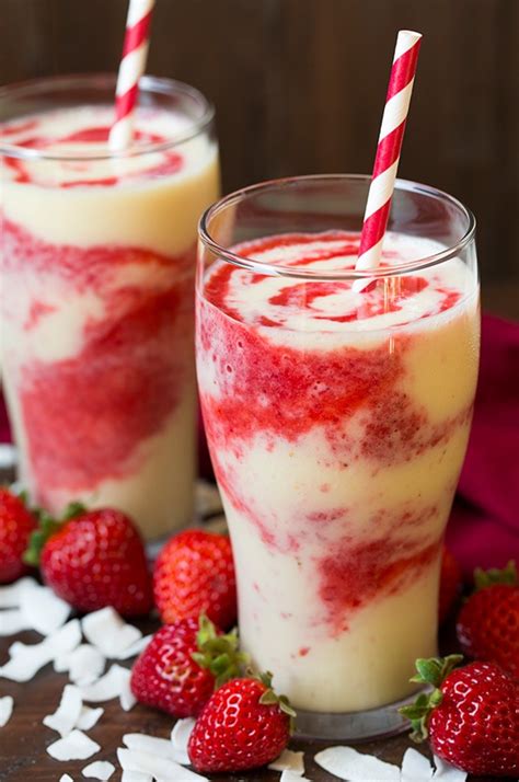 Strawberry Colada Smoothie - Cooking Classy