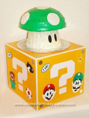 Coolest Super Mario 1 Up Mushroom Cake