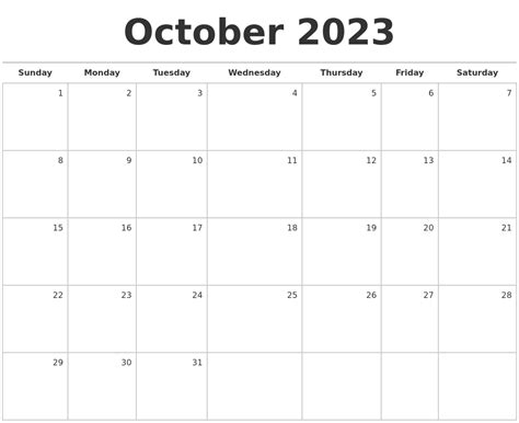 october 2023 calendar free printable calendar october 2023 calendar ...