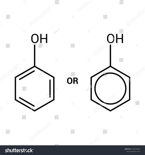 Chemical Structure Phenol C6h6o Stock Vector (Royalty Free) 1942744033 ...