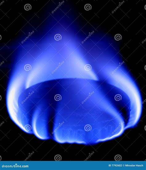 Blue flame of gas stock photo. Image of exploding, flaming - 7792602