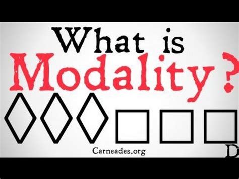 What is Modality? (Definition) - YouTube