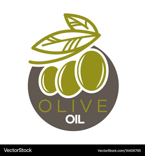 Olive oil logo design Royalty Free Vector Image