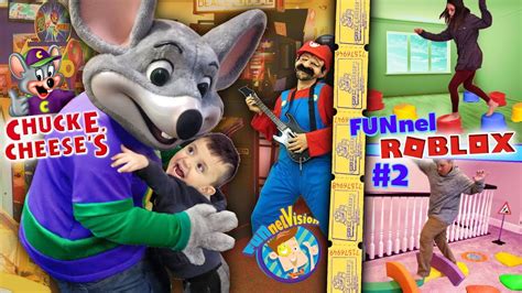 SHAWN goes to CHUCK E CHEESE'S! + FUNnel Fam Roblox Obby Competition! (FV Family)