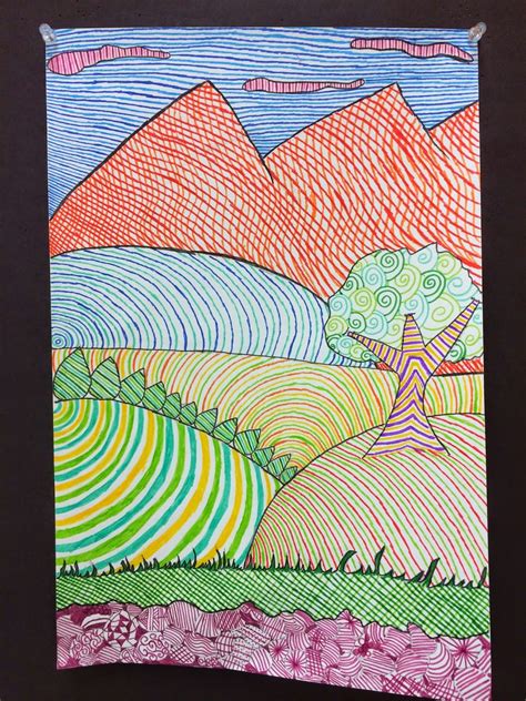 Landscapes | Art lessons, 6th grade art, Landscape art lessons