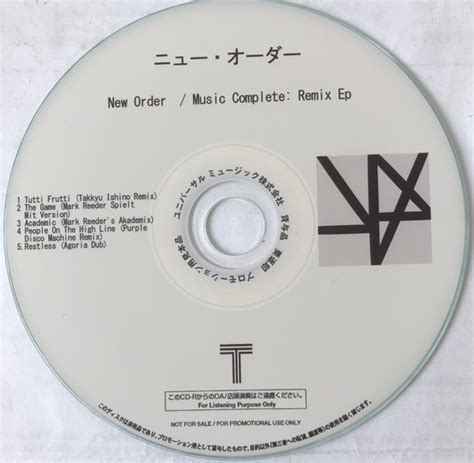 New Order – Music Complete: Remix EP (2017, CDr) - Discogs