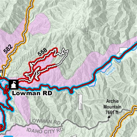 Boise National Forest Winter Travel Map 2021 map by US Forest Service ...