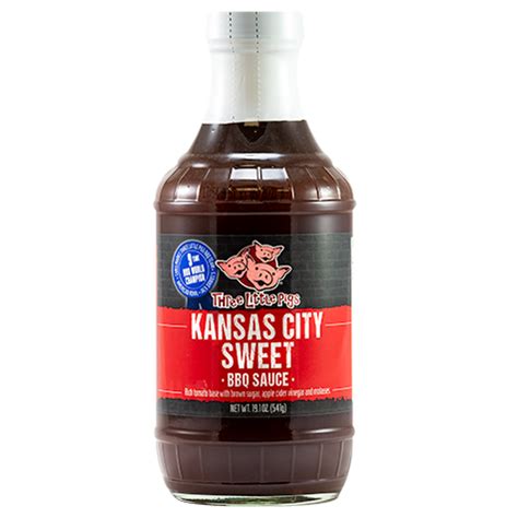 THREE LITTLE PIGS Kansas City Sweet BBQ Sauce