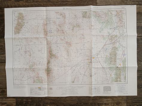 Fold-up Map of Delta, Utah - Eborn Books