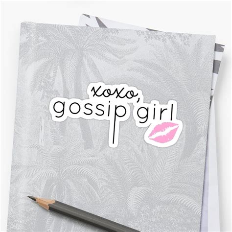 'Gossip Girl Design ' Sticker by EdCashmore in 2020 | Gossip girl, Sticker design, Logo sticker