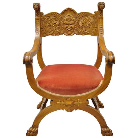 Antique Oversized Carved Medieval Throne Chair at 1stDibs | antique throne chairs for sale ...