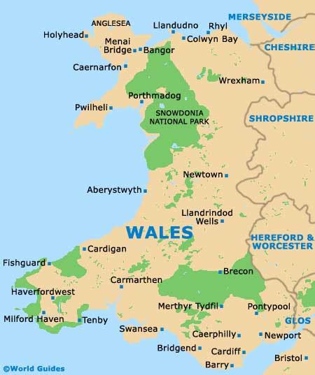 Wales Tourism and Tourist Information: Information about Wales Area, UK ...