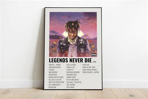 Juice Wrld Legends Never Die Album Poster Print Righteous | Etsy