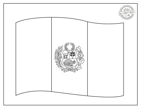 Renowned Peru Flag Coloring Pages Kids Activities Blog |KAB