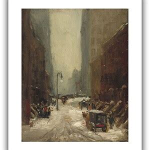 Robert Henri : Snow in New York 1902 Giclee Fine Art Print - Etsy