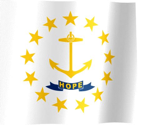 Rhode Island Flag GIF | All Waving Flags