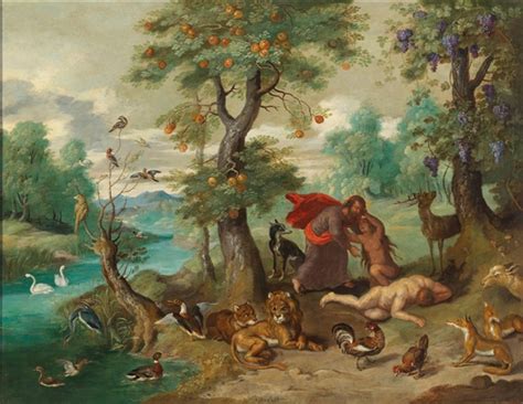 Jan Brueghel the Younger | The Creation of Eve(Genesis 1:2, 21), | MutualArt