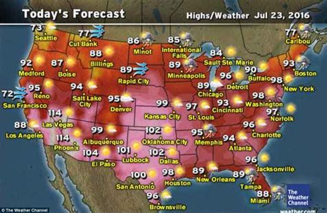 Heatwave continues to spread across the United States of America | Daily Mail Online