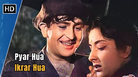 Pyar Hua Ikrar Hua | प्यार हुआ इक़रार हुआ | Shree 420 (1955) | Raj Kapoor | Nargis | Lata ...