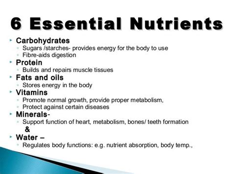 Essential nutrients