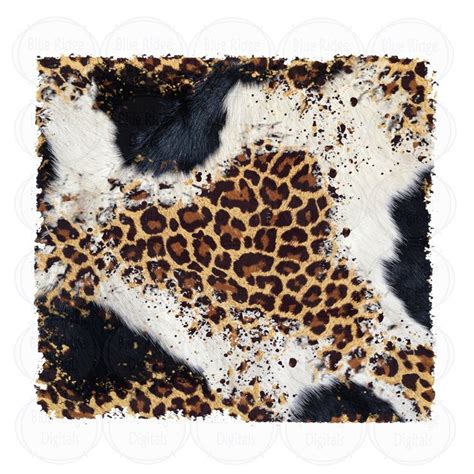 Leopard Cowhide Sublimation Background Shabby Distressed - Etsy ...