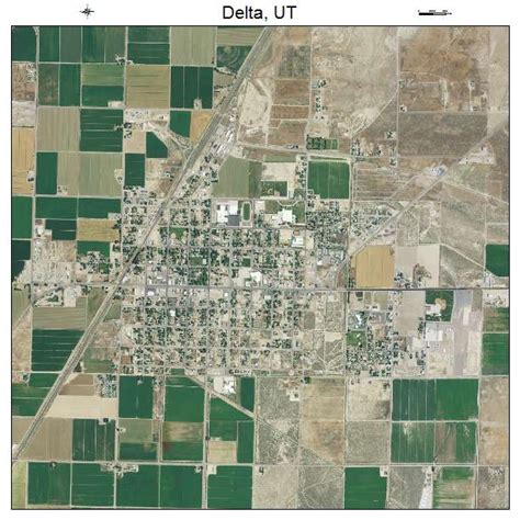 Aerial Photography Map of Delta, UT Utah