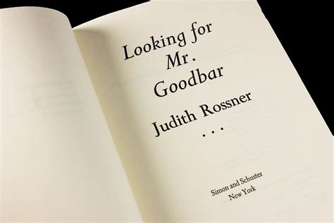 Hardcover Book, Looking for Mr. Goodbar, Judith Rossner, Novel, Thriller, Classic, Fiction ...