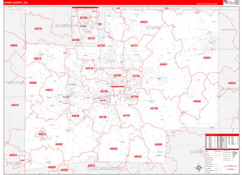 Wall Maps of Stark County Ohio - marketmaps.com