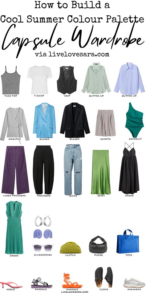 How to Build a Cool Summer Colour Palette Capsule Wardrobe - livelovesara