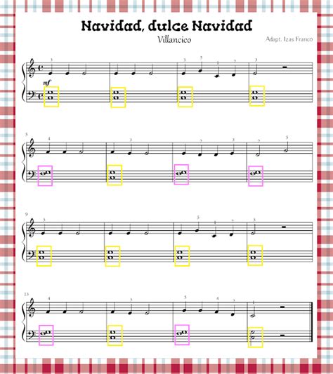 PARTITURA PARA PIANO: Navidad,dulce Navidad [Music Ideas] | Piano ...