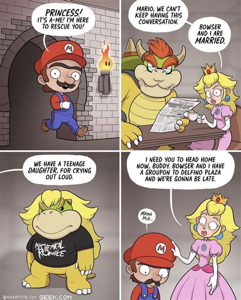 Pin on WebComics (not OC) | Mario comics, Funny comics, Funny memes