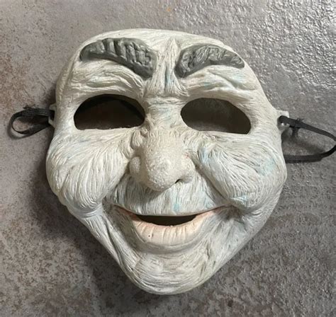 VINTAGE RARE 1960S -70’s Grandpa Munsters? Rubber Halloween Mask Old Man Costume $29.99 - PicClick