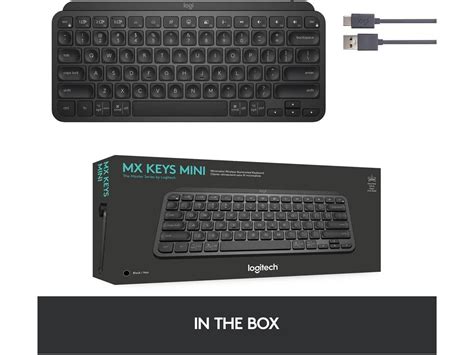 Logitech MX Keys Mini Minimalist Wireless Illuminated Keyboard, Compact ...