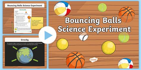 Bouncing Balls Science Experiment PowerPoint (teacher made)