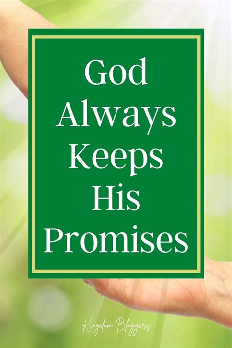 God Always Keeps His Promises