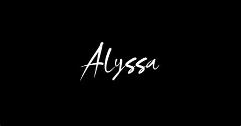 Alyssa Woman's name in Cursive Text Anim... | Stock Video | Pond5