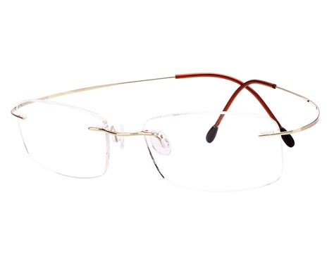 Agstum Pure Titanium Rimless Frame Prescription Hingeless Eyeglasses Rx ...